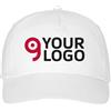 Cappello bambino 5 pannelli cotone drill, visiera rigida Personalizzate o neutre