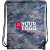 Zaino Sacca NYLON camouflage con chiusura coulisse Personalizzate o neutre