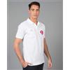 JRC Polo uomo cotone 100% con taschino e bottone tricolore Personalizzate o neutre