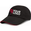 Result Cappellino bimbo cotone pettinato, visiera sandwich Kids Personalizzate o neutre