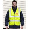 Result Safe-Guard Gilet Alta Visibilità EN ISO 20471 Classe 2 Poliestere Giallo Personalizzate o neutre
