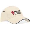 Beechfield Cappellino Ultimate 5 Panel in cotone con visiera sandwich Personalizzate o neutre