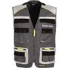 Workteam Gilet multitasche rifrangente COLOR-UP tricolore, poliestere-cotone Personalizzate o neutre