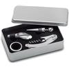 WINORY Set Vino Metallo: Cavatappi, Tappo, Accessori in Acciaio Personalizzate o neutre
