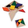 Puzzle Tangram in legno multicolore EduGioca 9,8 cm per bambini Personalizzate o neutre