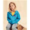 Fruit of the Loom Felpa Kids con cappuccio zip, cotone 80%, Regular Personalizzate o neutre
