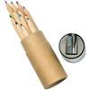 Matite colorate Legno Set 12, cilindro cartone con temperino Personalizzate o neutre