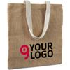 JUHU Shopper in juta naturale 38x40 cm, manici cotone, OEKO-TEX® Personalizzate o neutre