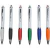 Penna twist con grip colorato e gommino touch screen Personalizzate o neutre