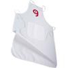 Grembiule bianco Lucky Apron in cotone, grande tasca 60x92 cm Personalizzate o neutre