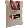 Shopper mini cotone 135g manici corti colorati Personalizzate o neutre