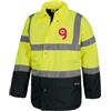 Workteam Parka alta visibilità bicolore imbottito impermeabile WORKSAFE Personalizzate o neutre