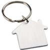 Portachiavi Zenta casetta in metallo argento 3,8x3,5 cm 49g Personalizzate o neutre