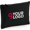 Astuccio medio in cotone canvas vintage 22x16 cm, zip metallo Personalizzate o neutre