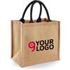 Westford Mill Tote Shopper Juta 30x30x19 cm 14L Manici Cotone Naturale Personalizzate o neutre