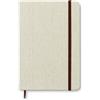 CANVAS Notebook A5 Rigido Tela Riciclata, Elastico, 192 Pagine Personalizzate o neutre