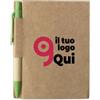 CARTOPAD Quaderno riciclato con penna blu, copertina soft FSC Personalizzate o neutre