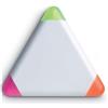 TRIANGULO Set 3 evidenziatori giallo arancio fucsia in plastica Personalizzate o neutre