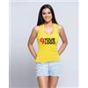 JHK Aruba Canotta Donna Slim 100% Cotone Spalline Incrociate Personalizzate o neutre