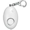 ALARMY Portachiavi Allarme con Luce LED Bianca in ABS, 6x3.8cm Personalizzate o neutre