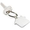 HEIM Portachiavi Casa in Metallo Argento 6,5cm Design Compatto Personalizzate o neutre