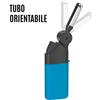 Accendigas Turn, tubo orientabile, plastica colorata 12cm Personalizzate o neutre