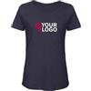 B&C Collection T-shirt donna B&C scollo a V cotone organico mélange 120g/m² Personalizzate o neutre