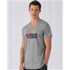 B&C Collection B&C T-shirt Uomo V-neck Triblend, No Label, 130g, Soft Touch Personalizzate o neutre