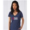 B&C Collection B&C T-shirt donna scollo a V triblend soft touch 130g vari colori Personalizzate o neutre