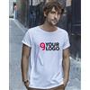 Teejays T-shirt Roll-Up Uomo Cotone 160g Manica Risvoltata Personalizzate o neutre