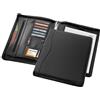 Ebony Cartellina A4 in similpelle nera con zip e block notes Personalizzate o neutre