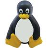 Antistress Pinguino Seduto in Poliuretano 34g Nero Bianco Zoo Personalizzate o neutre