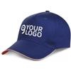 Cappellino 5 Pannelli Piping Cotone 100% Visiera Rigida Personalizzate o neutre