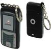 Portachiavi Antistress Cellulare in Poliuretano Nero 7x3,5cm Personalizzate o neutre