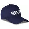 Cappellino 6 pannelli cotone con visiera lunga regolabile Personalizzate o neutre