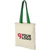 Shopper Nevada in cotone OEKO-Tex 38x42cm, manici colorati Personalizzate o neutre