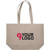 Shopper cotone 100%, manici lunghi, soffietto base 35x16 cm Personalizzate o neutre