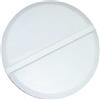 Pillola Antistress rotonda in poliuretano 34g | Colore Bianco Personalizzate o neutre