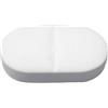 Antistress pillola ovale in poliuretano 34g colore bianco Personalizzate o neutre
