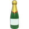 Antistress Champagne Bottle PU, 13x4.5cm, Verde, 34g, Leggera Personalizzate o neutre