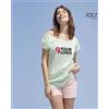 Sol's T-shirt donna Miles, cotone pettinato, dettagli chambray Personalizzate o neutre
