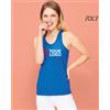 Sol's JUSTIN Canotta Donna Cotone, Girocollo, Dorso Nuoto Personalizzate o neutre