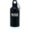 Borraccia Mento 400ml Alluminio Colorata con Moschettone Personalizzate o neutre