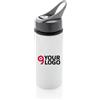 Borraccia in alluminio 600 ml, leggera con beccuccio, senza BPA Personalizzate o neutre
