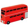 Antistress Bus a 2 piani in poliuretano rosso 4,6x2,8x9,5 cm Personalizzate o neutre