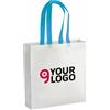 Shopper TNT laminato 100g, manici lunghi, 38x48x10cm, resistente Personalizzate o neutre
