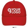 Sol's Cappellino Buzz 5 Pannelli Cotone, Visiera Curva, Taglia Unica Personalizzate o neutre