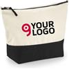 Westford Mill Astuccio Canvas Grande 100% Cotone Beige Zip 23x23x11cm Personalizzate o neutre
