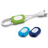 Organizzatore cavi in silicone nero FLEXI, compatto 15g 4,6x3cm Personalizzate o neutre