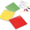 Blocco da colorare : 25 disegni, cartone gommato 9x9 cm Personalizzate o neutre